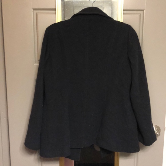 JASON KOLE Black Pea Coat - Picture 3 of 3